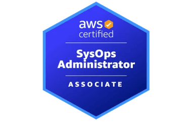 AWS SysOps Administrator certification badge